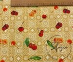 Retro Cherry Pattern Sofa and Curtain Fabric - Image 4