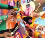 Robot Patterned Drapery and Sofa Fabric - Image 3