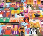 Robot Patterned Drapery and Sofa Fabric - Image 7