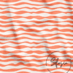 Salmon Color Stripe Pattern Fabric