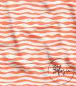 Salmon Color Stripe Pattern Fabric