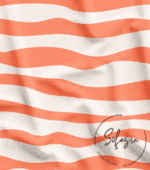 Salmon Color Stripe Pattern Fabric - Image 4