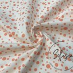 Salmon Droplet Pattern Fabric