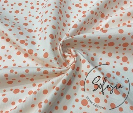 salmon-droplet-pattern-fabric.jpg Salmon Droplet Pattern Fabric - Image 1