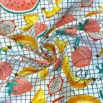 Seaside Watermelon Patterned Fabric