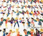 Shopping Girls Patterned Fabric - Image 4