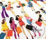 Shopping Girls Patterned Fabric - Image 9