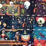 Skull Orchestra Patterned Pop Art Fabric