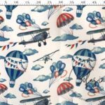 Sky Patterned Sofa and Curtain Fabric