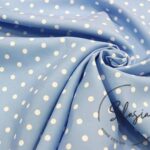 Small Dot Blue Fabric (Curtain and Sofa Fabrics)