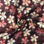 Soft Boho Pink Floral Sofa and Curtain Fabric