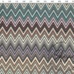 Soft Color Transition Zigzag Patterned Fabric