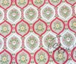 Soft Red Drop Damask Patterned Sofa Fabric - Image 4