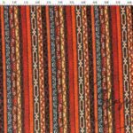Striped Kilim Patterned Floor Cushion Fabric