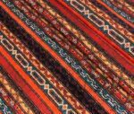 Striped Kilim Patterned Floor Cushion Fabric - Image 4