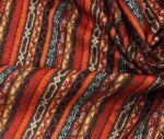 Striped Kilim Patterned Floor Cushion Fabric - Image 5