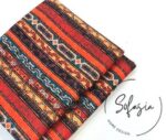 Striped Kilim Patterned Floor Cushion Fabric - Image 6