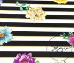 Striped Large Floral Fabric - Image 3