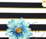 Striped Large Floral Fabric - Image 4
