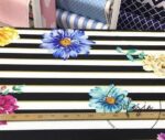 Striped Large Floral Fabric - Image 7