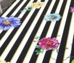 Striped Large Floral Fabric - Image 8