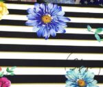 Striped Large Floral Fabric - Image 9