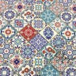 Tile Patterned Cushion Fabric