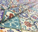 Tile Patterned Cushion Fabric - Image 7