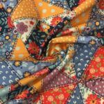 Triangle Patchwork Patterned Fabric