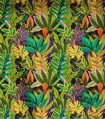 Tropical Leaf Pattern Curtain and Drape Fabric