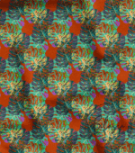 Tropical Leaf Patterned Sofa and Curtain Fabric