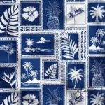 Tropical Palm Tree Patterned Sofa Fabric