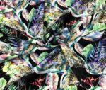 Tropical Patterned Black Curtain and Sofa Fabric - Image 3