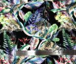 Tropical Patterned Black Curtain and Sofa Fabric - Image 4
