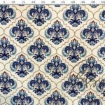 Tulip Tile Patterned Cushion Fabric