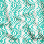 Turquoise Color Stripe Pattern Fabric