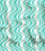 Turquoise Color Stripe Pattern Fabric