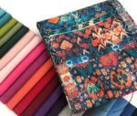 Turquoise Coral Rug Patterned Floor Cushion Fabric - Image 6