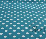 Turquoise Fabric with White Small Poles (Curtain and Sofa Fabrics) - Image 6