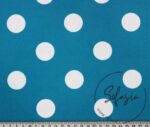 Turquoise Fabric with White Small Poles (Curtain and Sofa Fabrics) - Image 7
