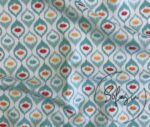 Turquoise Medallion Ikat Sofa Fabric - Image 3