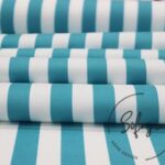 Turquoise Pinstripe Fabric, Sofa and Curtain Fabric