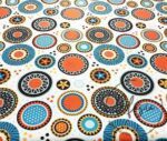 Vintage Floral Circles Pattern Fabric - Image 4