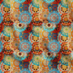 Vintage Motif Patterned Fabric