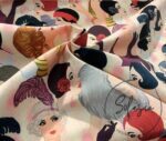 Vintage Women Patterned Sofa Fabric - Image 6
