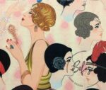 Vintage Women Patterned Sofa Fabric - Image 10