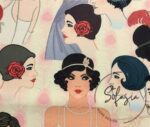 Vintage Women Patterned Sofa Fabric - Image 11