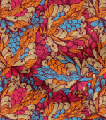 Vitange Flower Patterned Sofa and Curtain Fabric