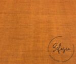 Warm Orange Linen Look Fabric - Image 5