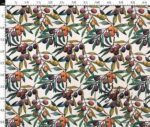 Watercolor Colored Olive Patterned Sofa and Curtain Fabric - Image 3